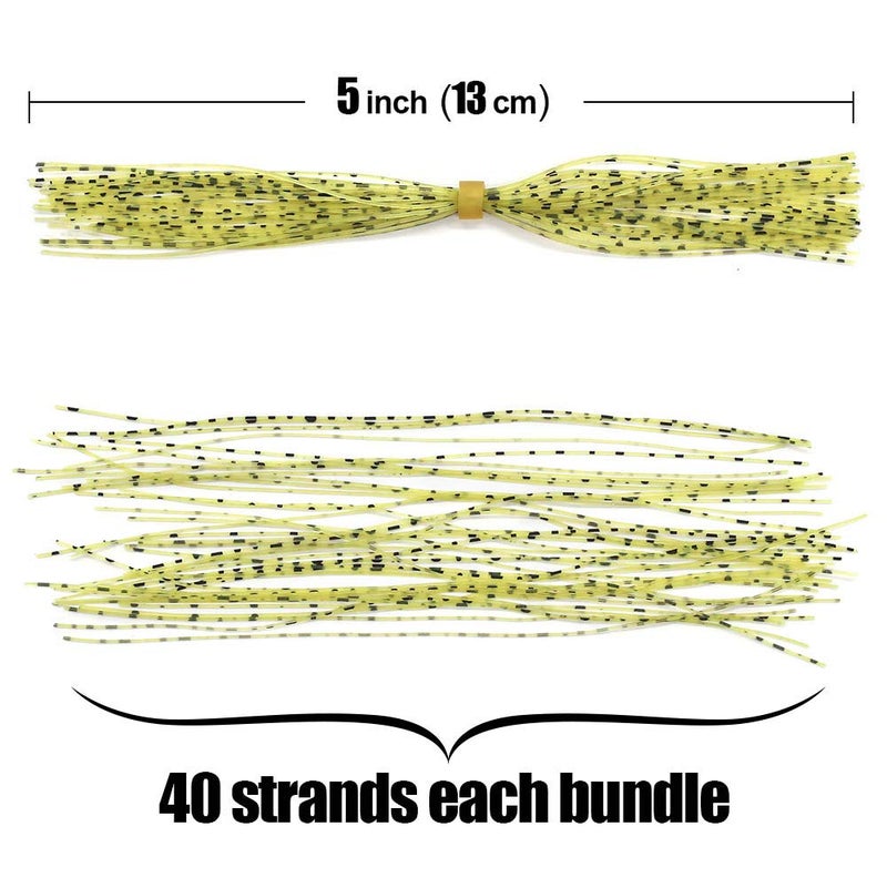 XFISHMAN Fly-Tying-Materials-Rubber-Legs-Silicone-Rubber-Skirt 12-24 Colors Fly Tying Supplies (Grizzly Micro Legs 12 Colors kit) - Image 5